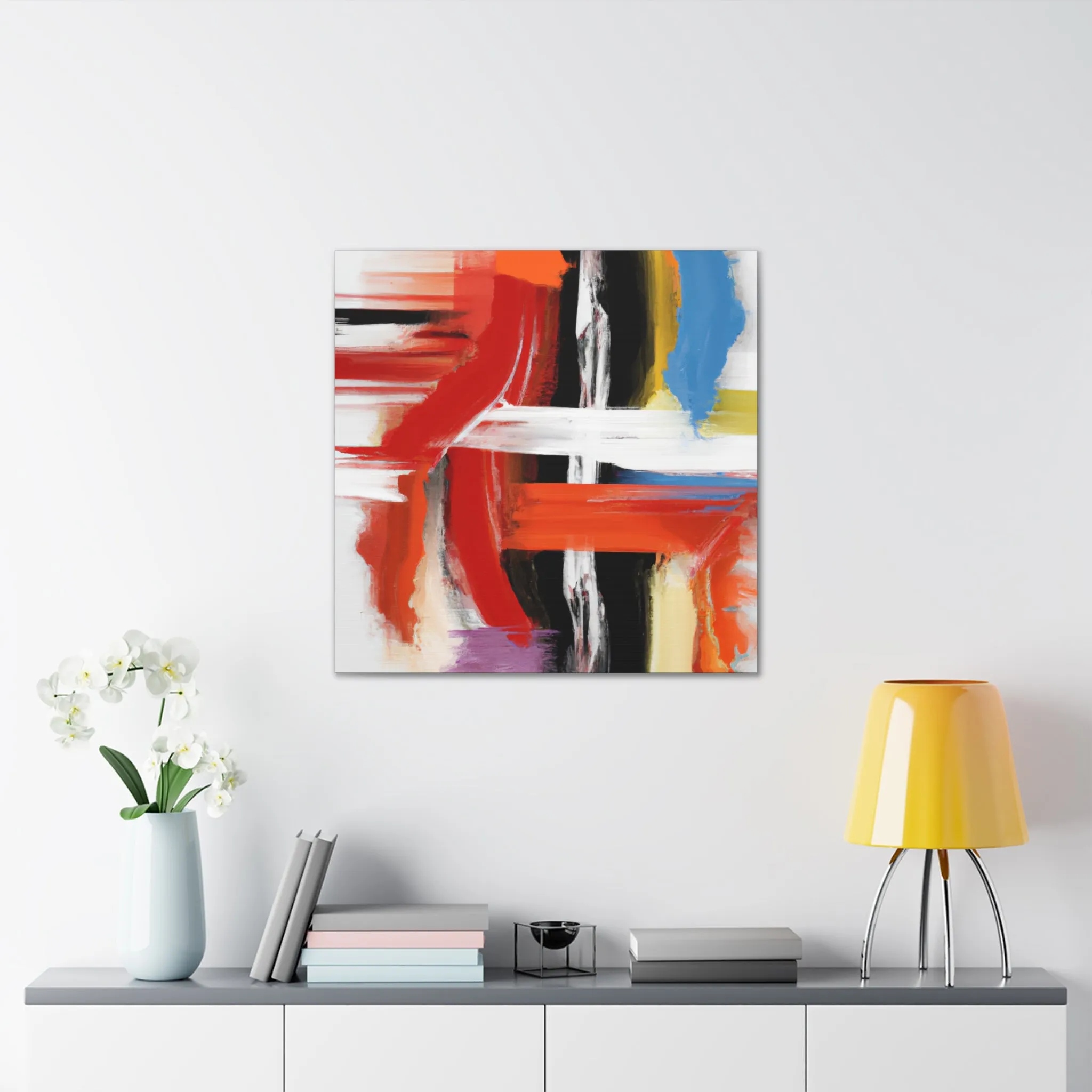 Vibrant Stroke Symphony - Canvas