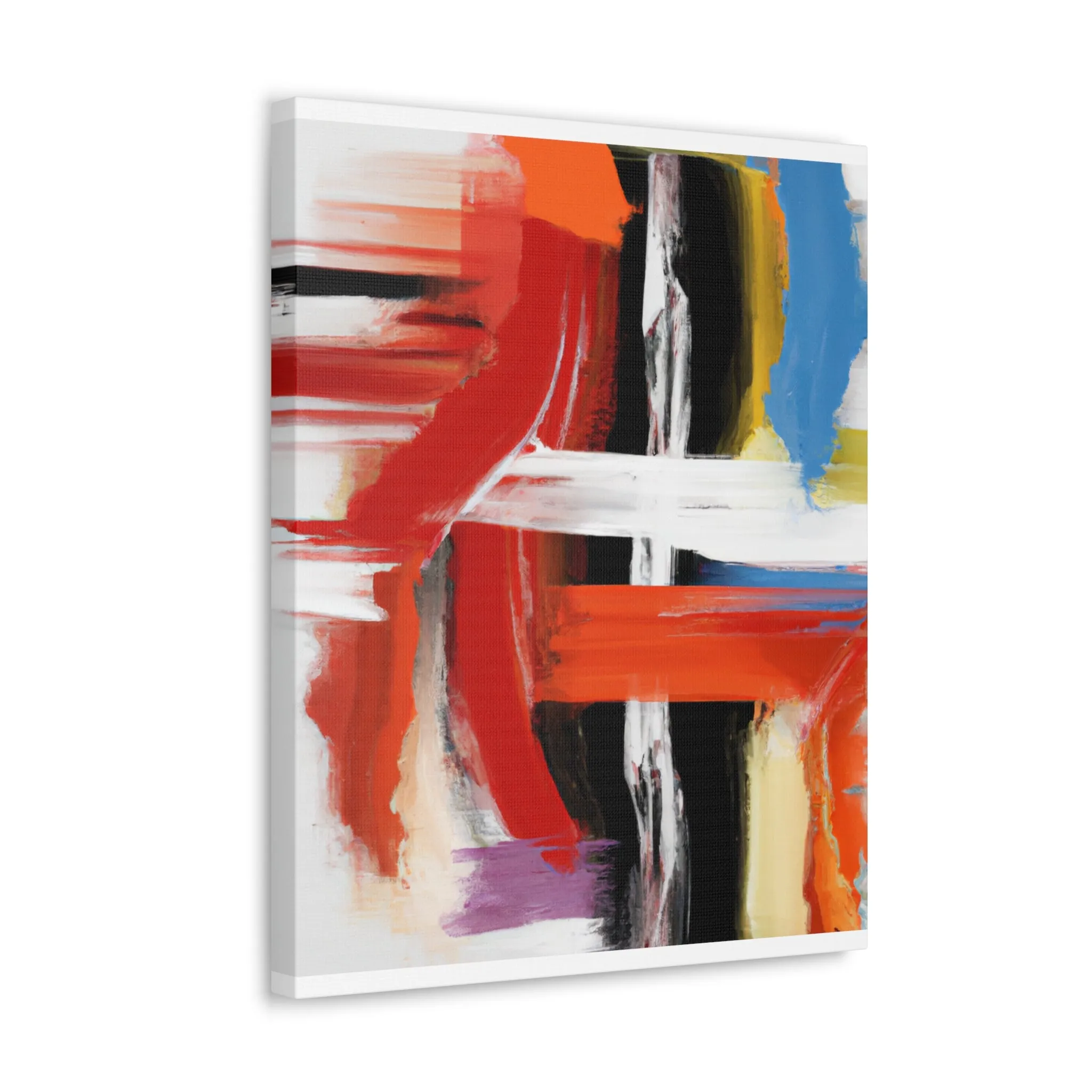 Vibrant Stroke Symphony - Canvas