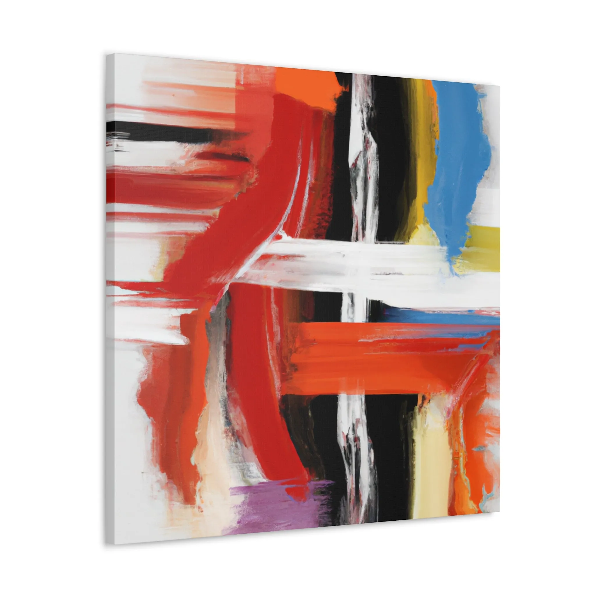 Vibrant Stroke Symphony - Canvas