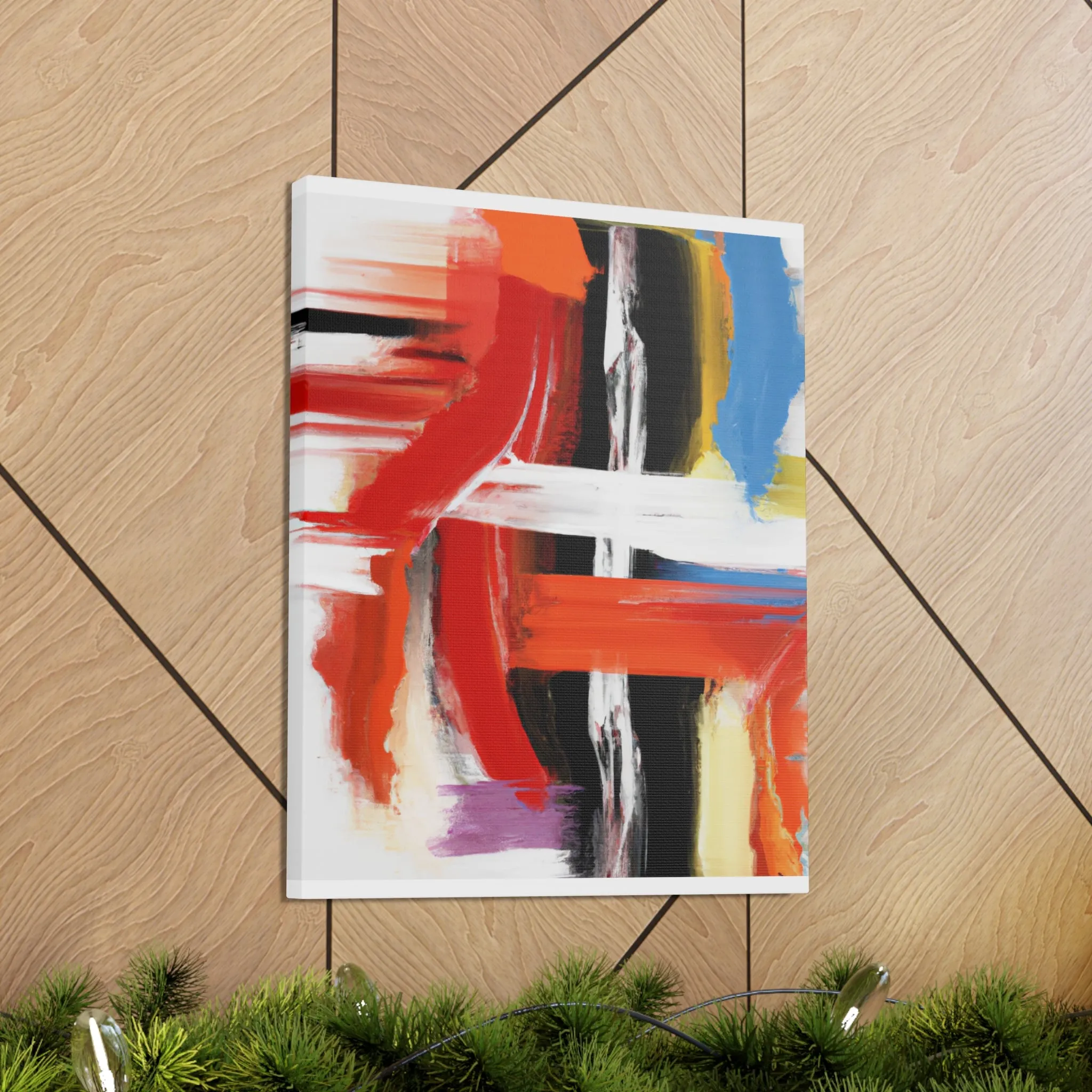 Vibrant Stroke Symphony - Canvas