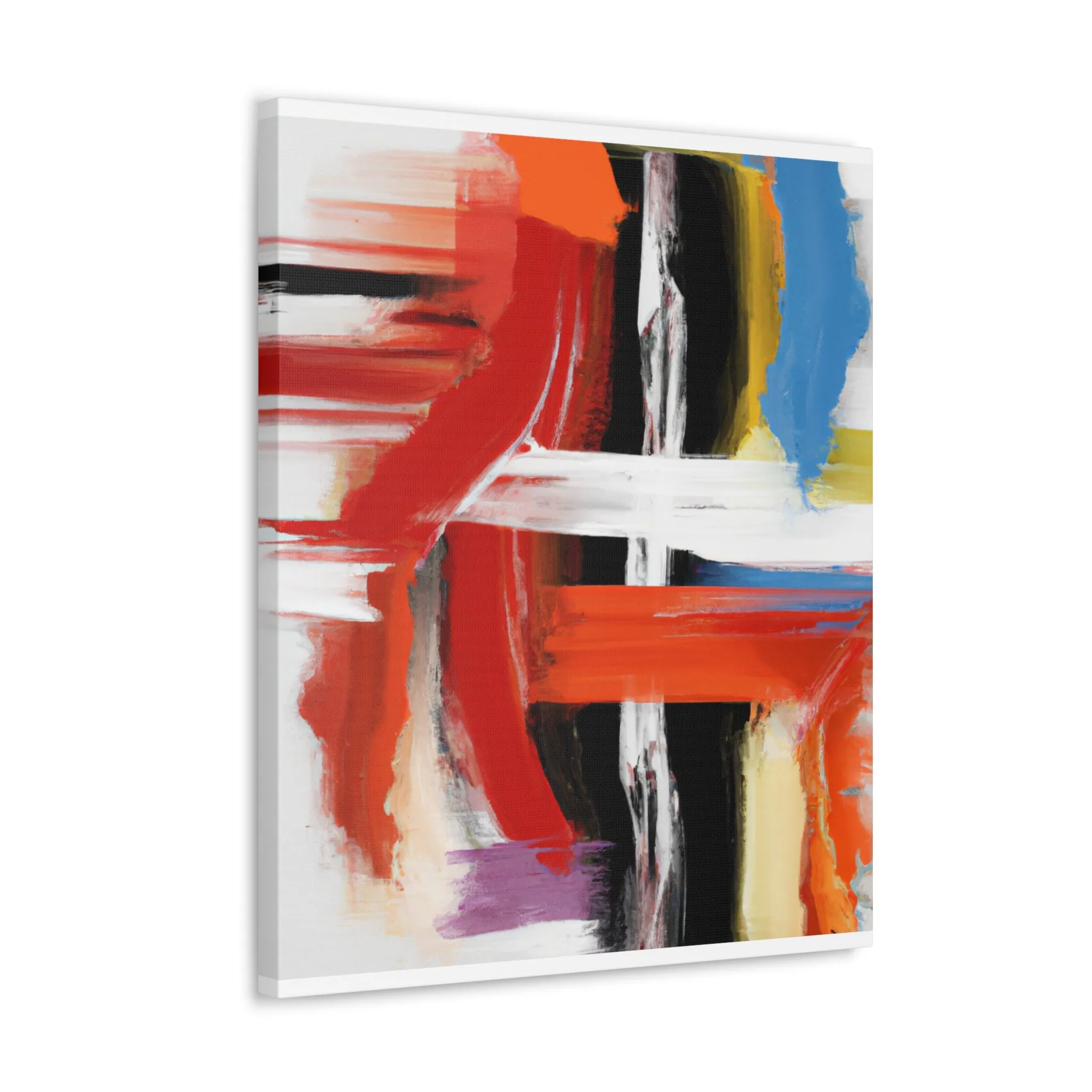 Vibrant Stroke Symphony - Canvas