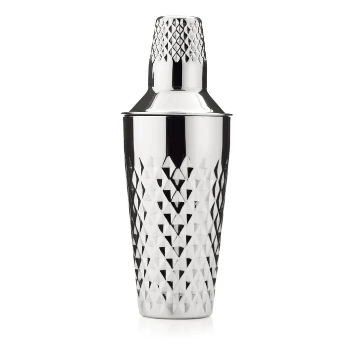 Viski Stainless Steel Faceted Cocktail Shaker