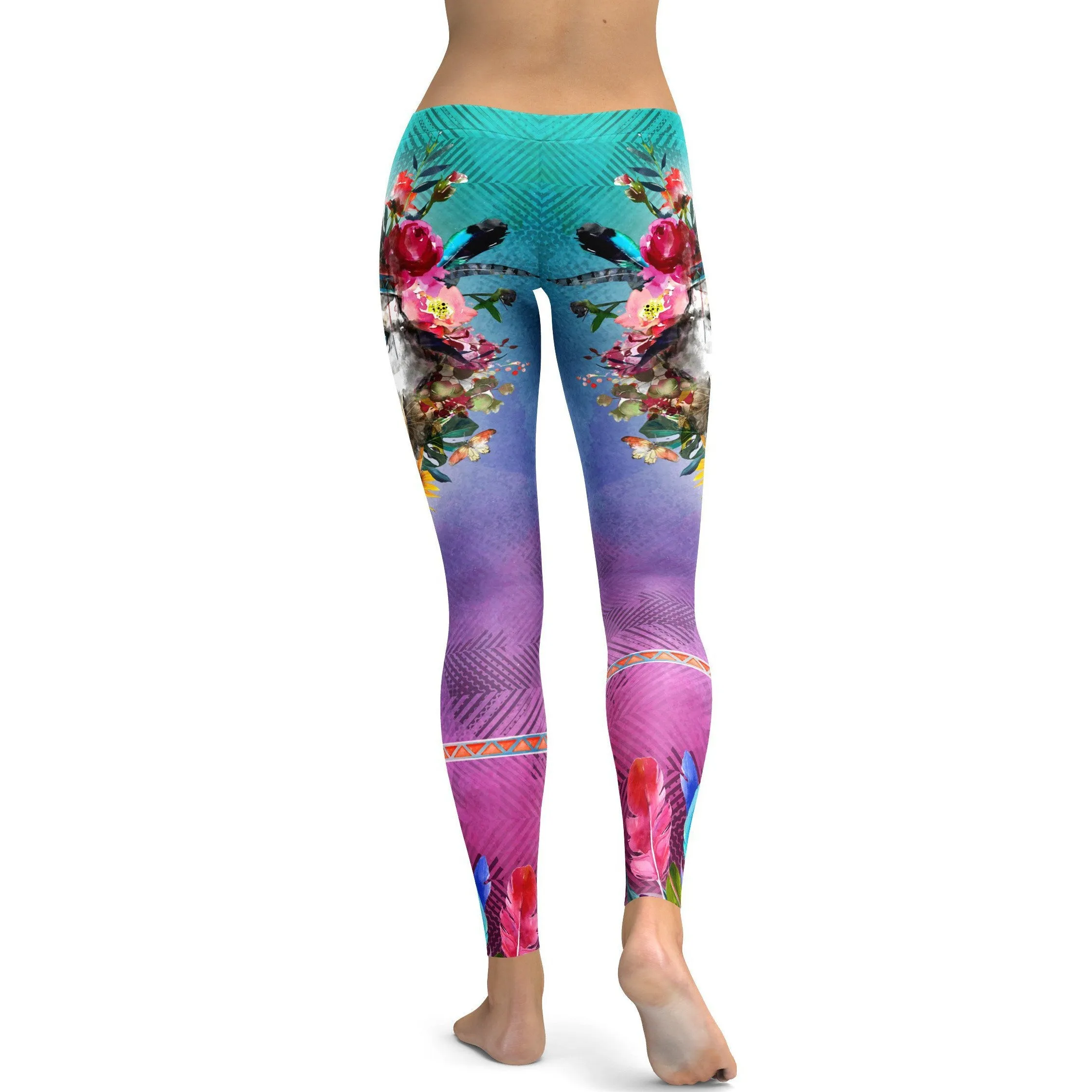 Watercolor Lion Leggings