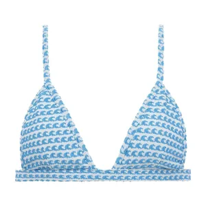 Wave Repeat Hunter Triangle Bikini Top