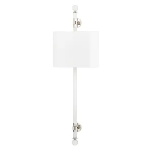 Wertham 36 In. 2 Lights Armed Sconce Polished Nickel Finish