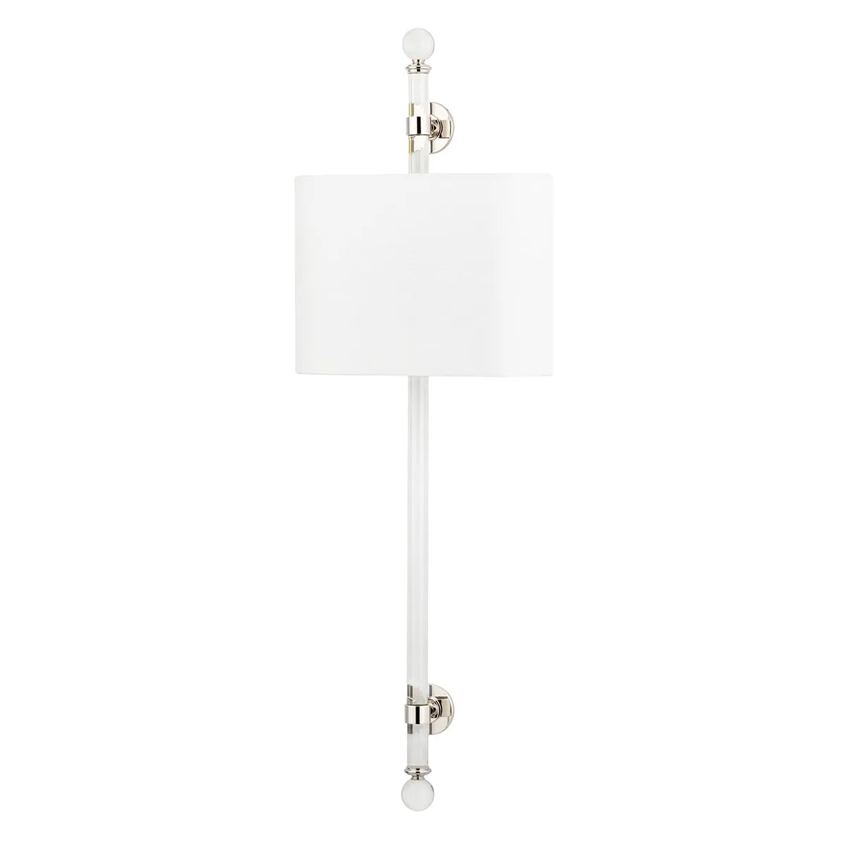 Wertham 36 In. 2 Lights Armed Sconce Polished Nickel Finish