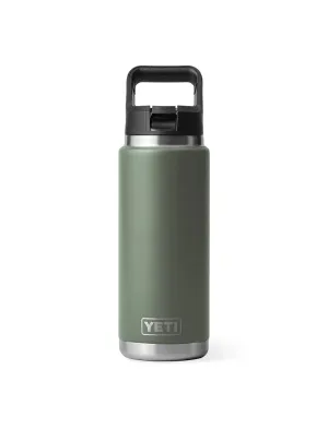 YETI Rambler 26oz Bottle with Straw Cap Camp Green